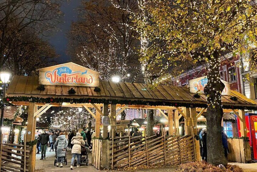 Entrance to the Christmas Market Oslo
