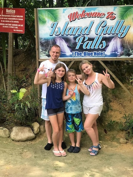 Blue Hole & Island Gully Waterfall Adventure with Lunch