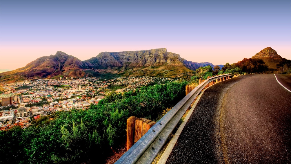 Incredible view of the Table Mountain in South Africa