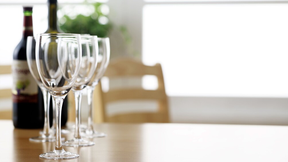 Wine glasses in Cape Town, South Africa