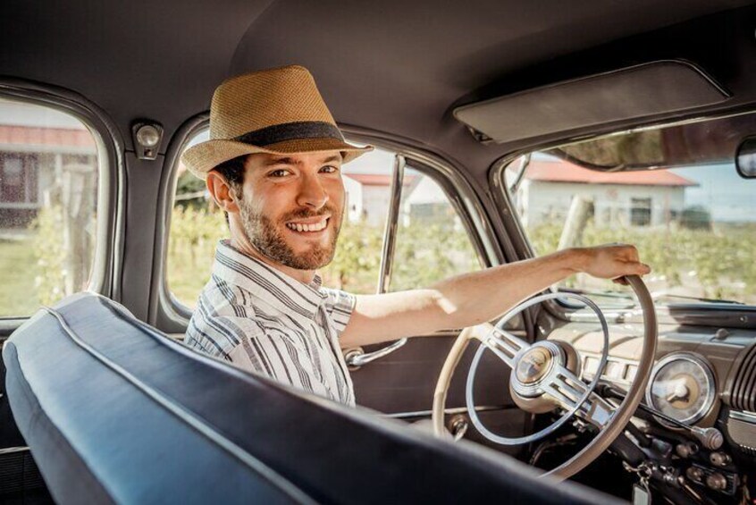 Hey, that's me! Your guide and chauffeur, Brennan - founder of Vintage Vino Tours.
