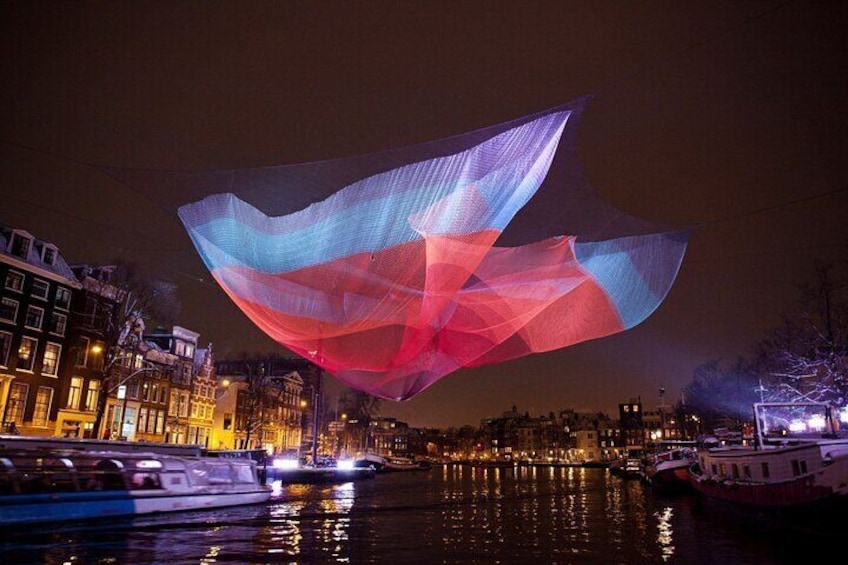 Amsterdam Light Festival Canal Cruise (drinks included)