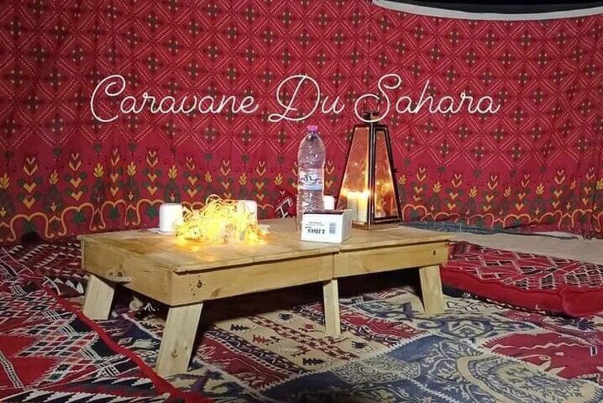 2 days tour to Douz & Ksar Ghilan oasis.
and an overnight in the sahara under bedouin tent ..
Dinner in the camp, 
Private Jeep - with english speaking guide.