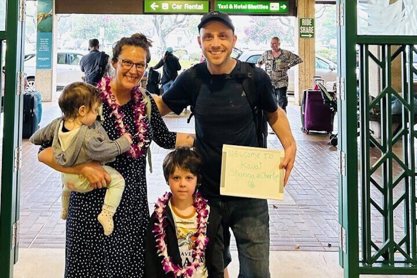 Kauai Airport Lei Greeting