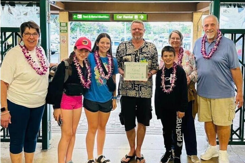 Kauai Airport Lei Greeting