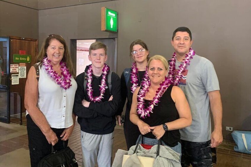 Kauai Airport Lei Greeting