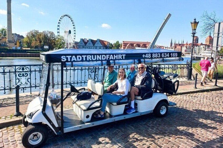 Gdańsk: City Sightseeing Tour by Golf/Buggy Cart LIVE GUIDED