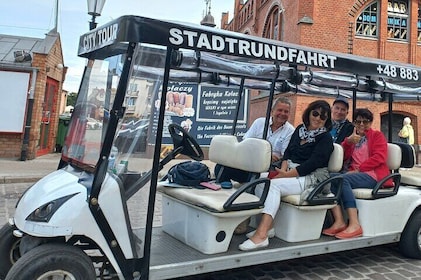 Gdańsk: Visite guidée de la ville en Buggy/Golf Cart LIVE GUIDÉE 1H
