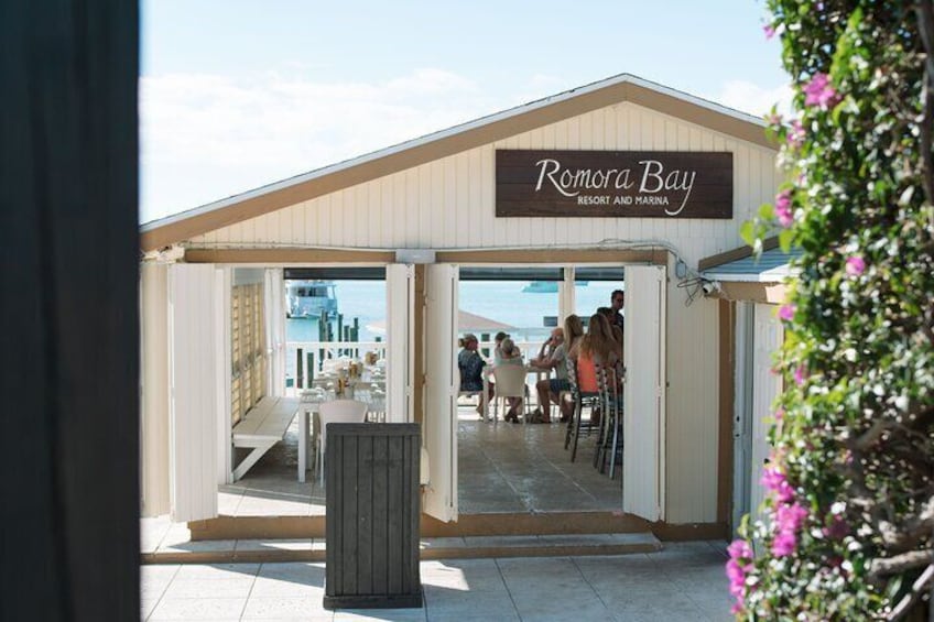 Romora Bay for a delicious lunch.