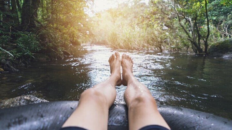 Tubing Across Palomino River Including a Hiking Tour