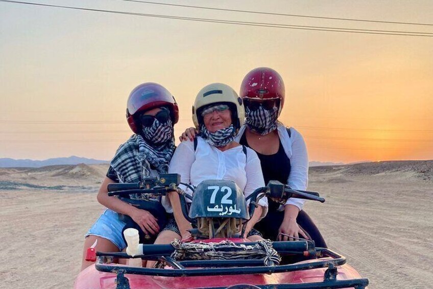 Super Safari (ATV Quad, Buggie , Jeep , Bedouin village , Party) from Hurghada