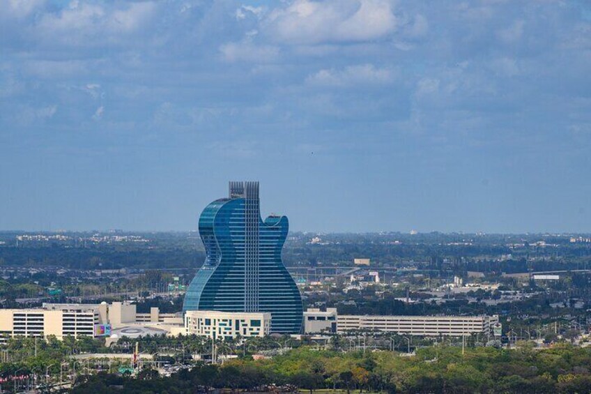 Helicopter Tour around Everglades, Hard Rock Guitar & all Beaches