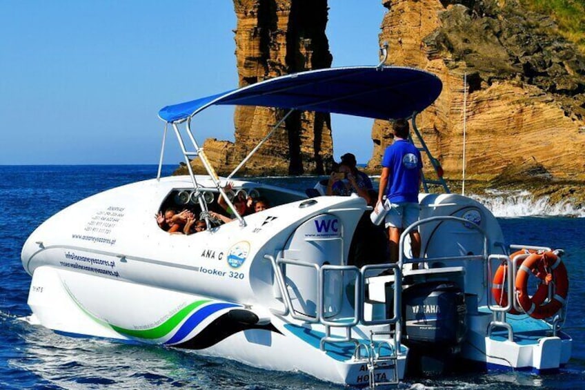 Glass Bottom Boat Tour & Snorkeling in São Miguel