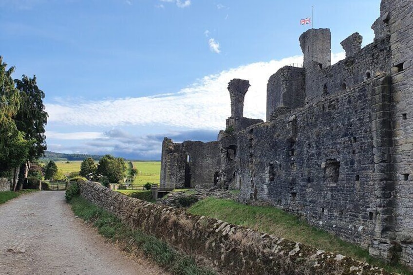 Ominous Middleham Castle where King Richard III spent some of his childhood.