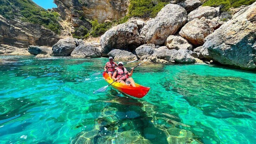 Kayak Granadella - Cala en Caló - Cova Llop Marí - Cala Ambolo