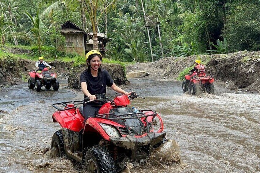 Full day Bali Adventure with Quad Bike and River Tubing 