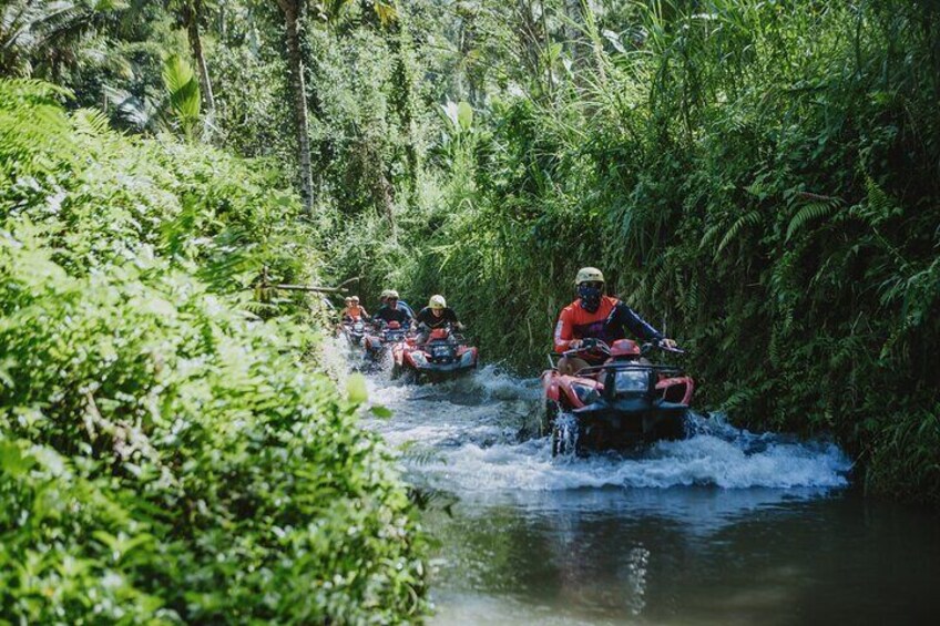 Full day Bali Adventure with Quad Bike and River Tubing 