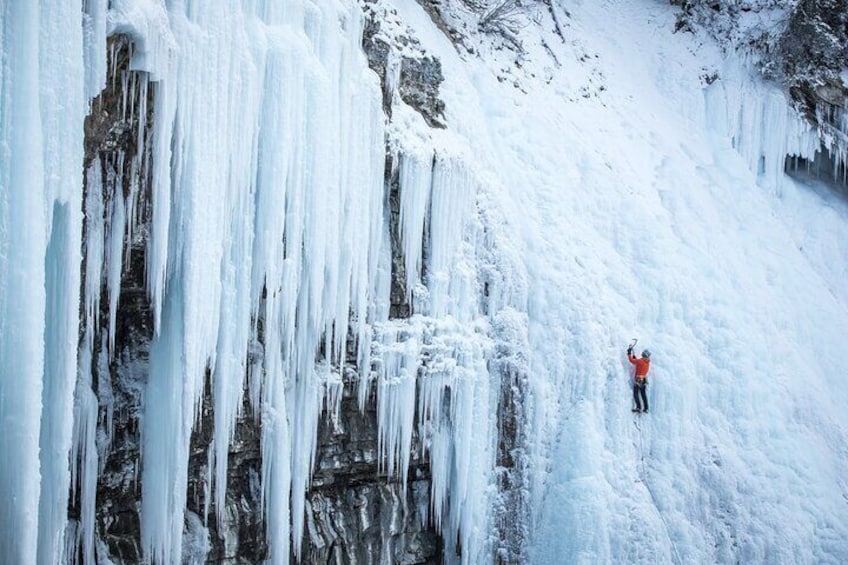 Johnston Canyon Winter Hike and Bow Valley Parkway Adventure Tour