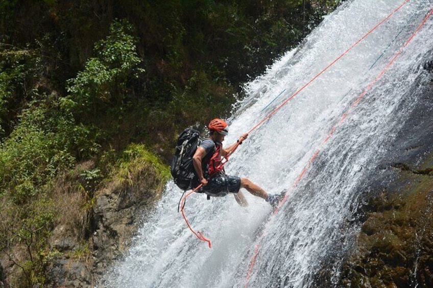 Our Guide will take care you do down waterfall