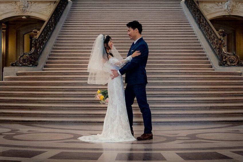 San Francisco City Hall Elopement Photo Session 