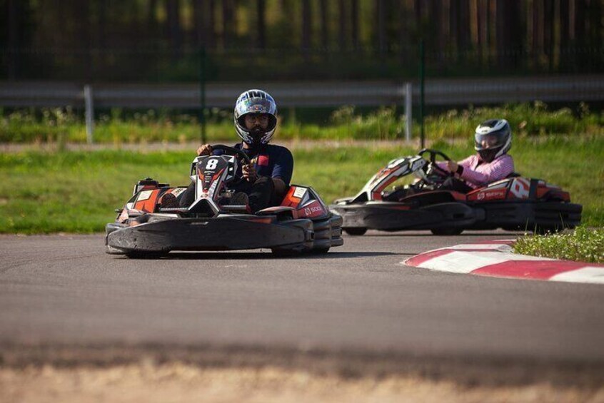 Riga Indoor or Outdoor Go Kart ride experience 