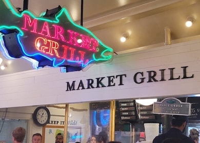 Seattle : Dégustation de fruits de mer au marché de Pike Place