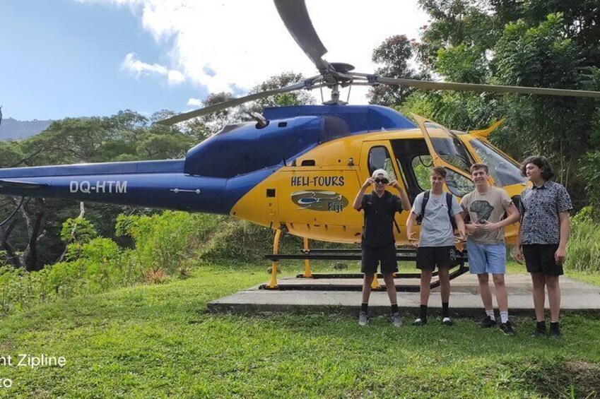 Heli-Ziplining Adventure in Fiji