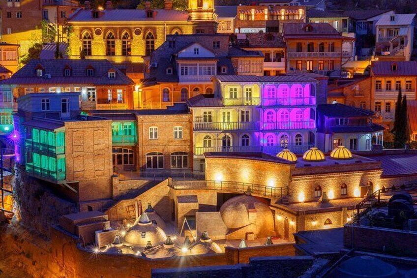 Tbilisi in evening