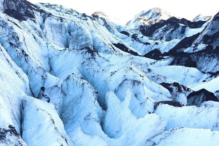 Lovely blue of the glacier