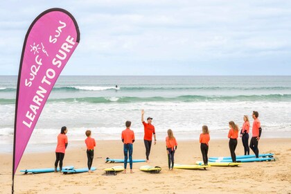 Adelaida: clase de surf en la playa de Middleton con equipo