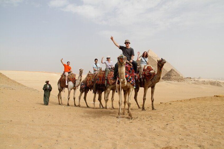 Half-Day Giza Pyramids and Sphinx Private guided Tour &camel ride with Lunch 