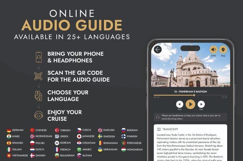 Budapest Premium River Cruises with Welcome Tokaj and Audio Guide