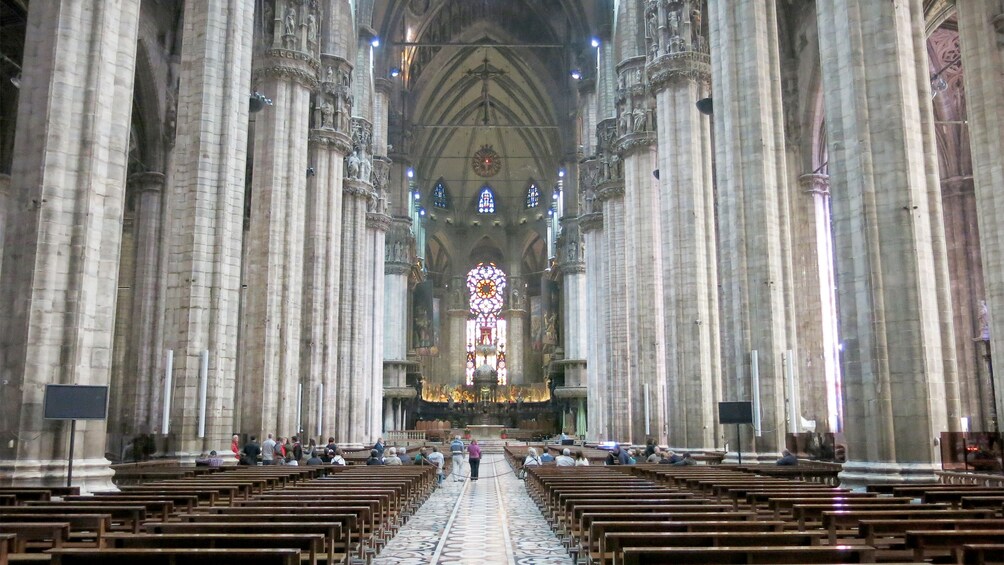 Inside the Milan Cathedral