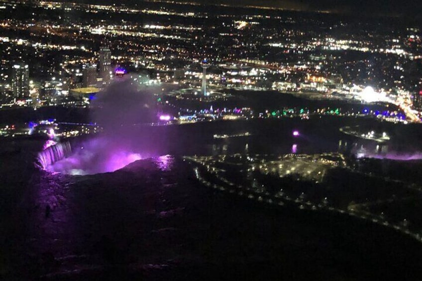 Niagara Helicopters Winter Lights at Night Tour