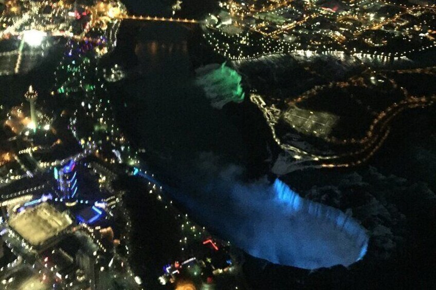 Niagara Helicopters Winter Lights at Night Tour