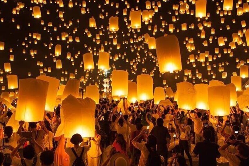 Chiang Mai Release Lantern Balloon Festival Only Available Seat Nov 8-13th 