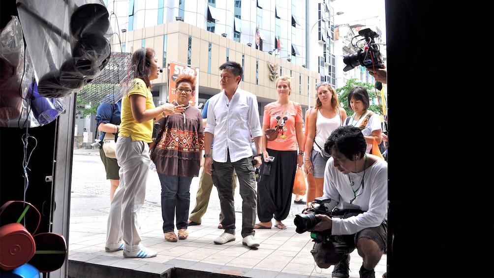 Tour group in Kuala Lumpur, Malaysia