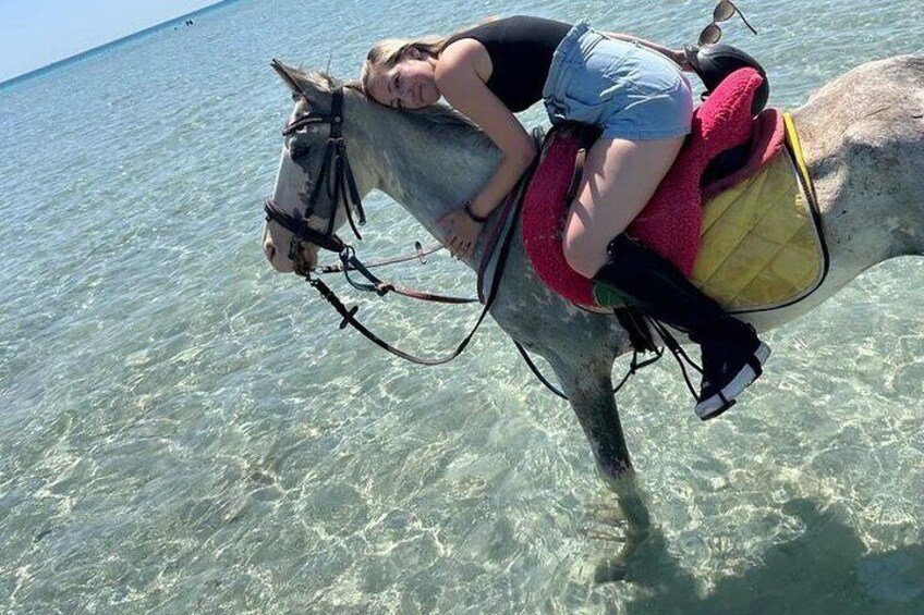 Hurghada: Red Sea Coast Horseback Riding Tour with Meal
