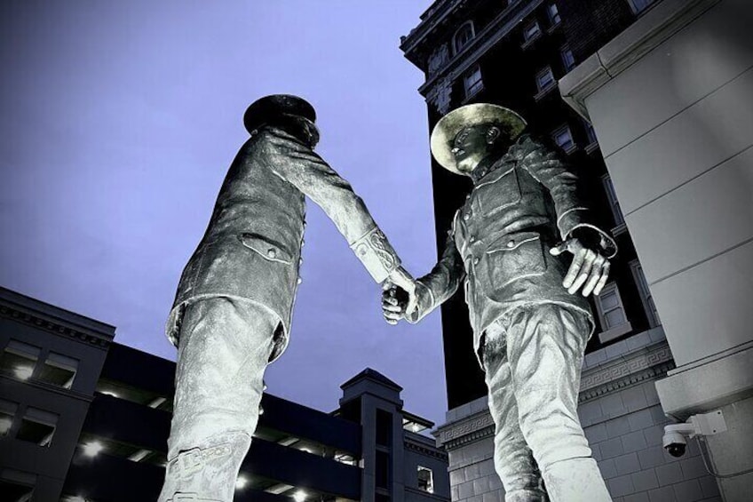 Haunted creepy statues in El Paso, TX on the El Paso ghost tour