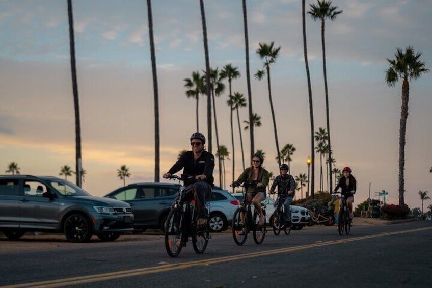 Electric Bike Guided North Coast Tour from Solana Beach to Moonlight Beach