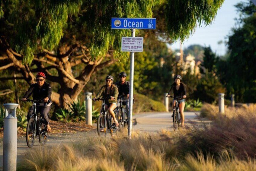 Electric Bike Guided North Coast Tour from Solana Beach to Moonlight Beach