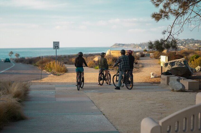 Electric Bike Guided North Coast Tour from Solana Beach to Moonlight Beach