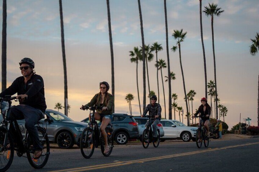 Electric Bike Guided North Coast Tour from Solana Beach to Moonlight Beach