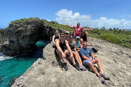 River Caving at Arenales Charco Azul, Indian Cave and waterfall