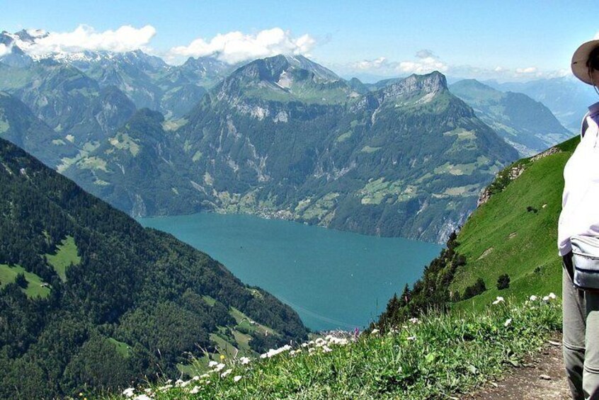 Peak to Peak Private Hike with Transport from Lucerne