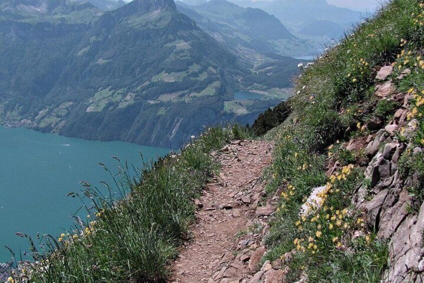 Peak to Peak Private Hike with Transport from Lucerne