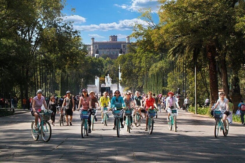 Chapultepec by Bike with a professional guide