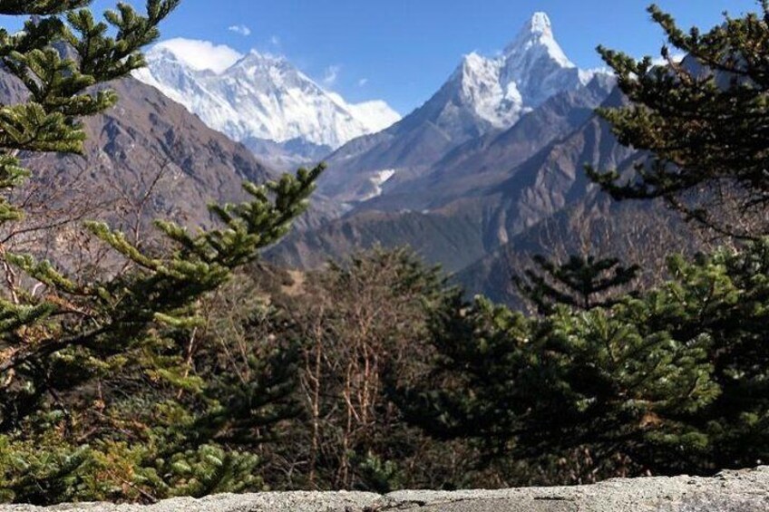 Everest helicopter tour hotel Everest view breakfast stop