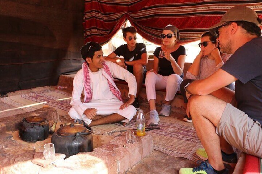 Half day Jeep Tour in Wadi Rum with Overnight in Bedouin Camp