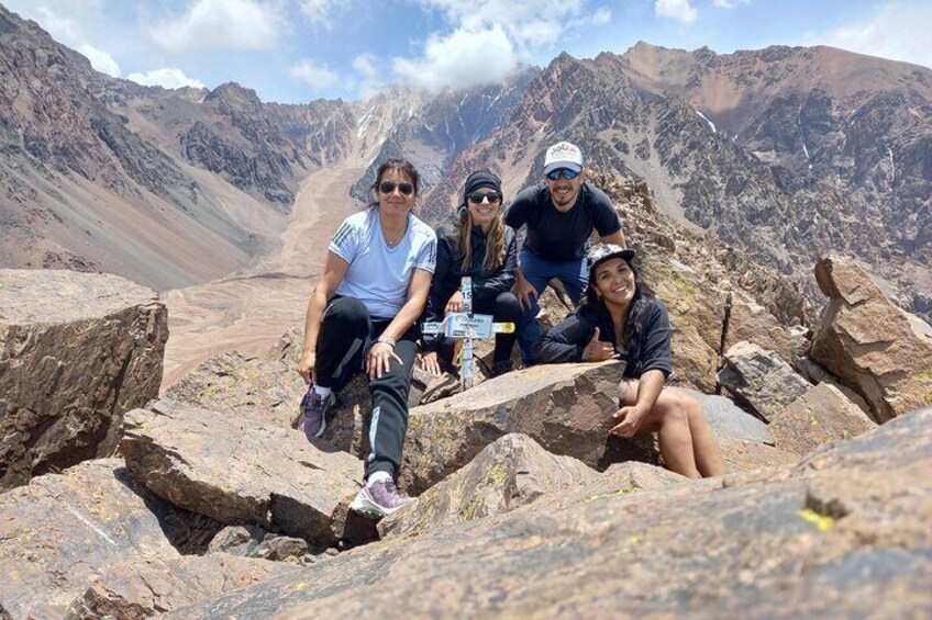 Trekking day in the Cordillera de los Andes Mendoza